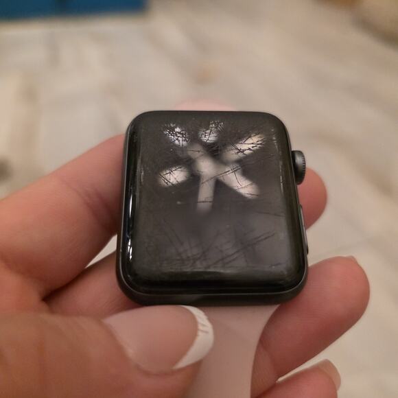 Apple Watch Series 3, 42mm Aluminum Case Ion-X glass Ceramic Back GPS LTE WR-50M - Picture 12 of 16